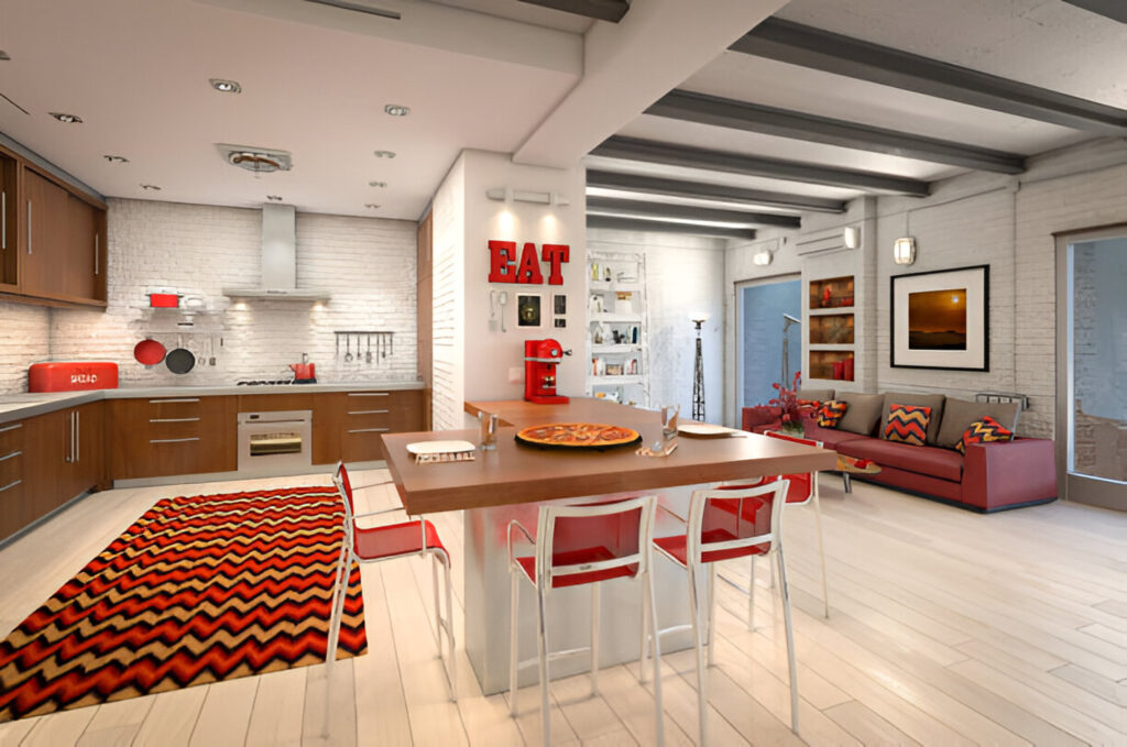 colorful kitchens