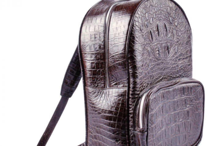 Crocodile leather bag