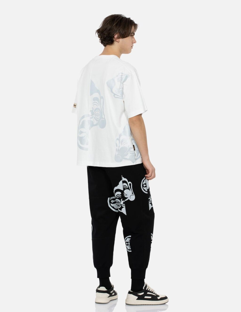 Godhead and Kamon Print Loose Fit Sweatpants 1