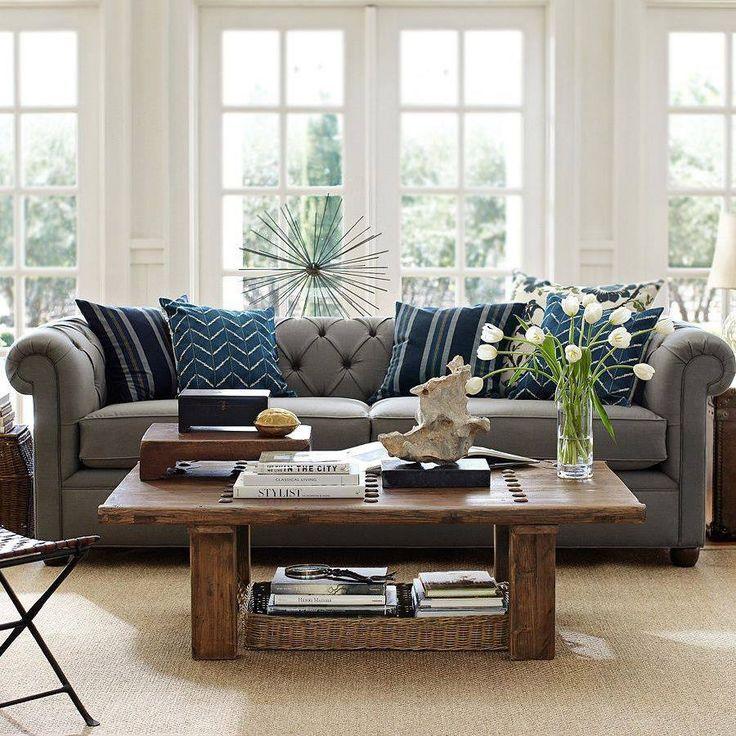 what color coffee table with grey couch